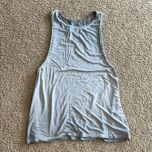 American Eagle Outfitters Gray Cut Out Tank Top